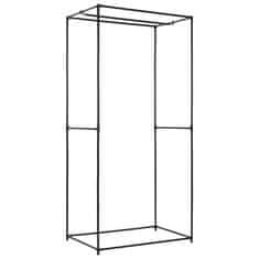 Vidaxl Garderobne omare 2 kosa 75x50x160 cm črne