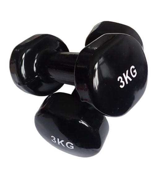 ACRAsport Enoročne vinilne hantle 2 x 3 kg
