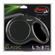Trixie Povodec FLEXI Classic New L pas 8m/50kg črn
