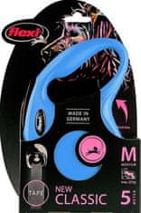Croci Povodec FLEXI Classic New M pas 5m/25kg modri