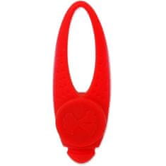 Dog Fantasy Ovratnica tag pes Fantasy LED silikona rdeča 8cm