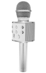 Volino Mikrofon za karaoke z zvočnikom - srebrn