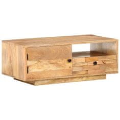 Vidaxl Klubska mizica 90x50x35 cm trden mangov les