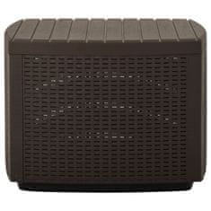 Vidaxl Vrtna miza mocha 53x53x40 cm plastika