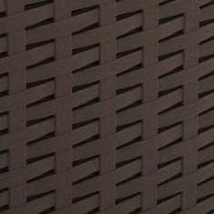 Vidaxl Vrtna miza mocha 53x53x40 cm plastika