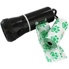 PMS Crufts svetilka z držalom za vrečke za pasje iztrebke