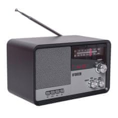 N'OVEEN Bluetooth prenosni radio z USB in SD vhodi No Retro Black