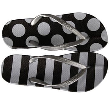 Coqui Ženske japonke Kaja Print ed Black / White Dots And Stripe s 1327-215-2299
