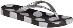 Coqui Ženske japonke Kaja Print ed Black / White Dots And Stripe s 1327-215-2299 (Velikost 37)