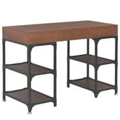 Vidaxl Pisalna miza s 3 predali 110x50x78 cm trden les jelke