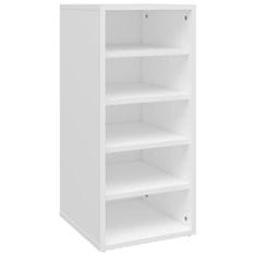 Vidaxl Omarica za čevlje 2 kosa bela 31,5x35x70 cm iverna plošča