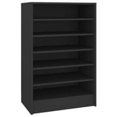 Vidaxl Omara za čevlje črna 60x35x92 cm iverna plošča