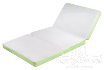 BabyMatex Zložljiva otroška vzmetnica Babymatex Venti zelena 120x60cm