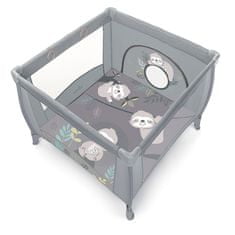 Baby Design Otroška zložljiva stajica BabyDesign PLAY UP panda svetlo siva