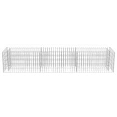 Vidaxl Visoka greda gabion pocinkano jeklo 270x50x50 cm