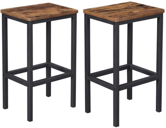 Artenat Barski stol Stella (SET 2 kosa), rjava / črna
