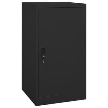Vidaxl Omara za sedlo črna 53x53x105 cm jeklo