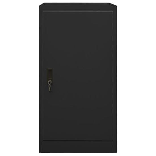 Vidaxl Omara za sedlo črna 53x53x105 cm jeklo