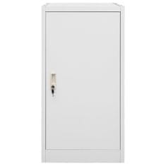 Vidaxl Omara za sedlo svetlo siva 53x53x105 cm jeklo