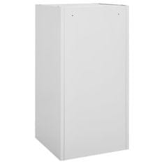 Vidaxl Omara za sedlo svetlo siva 53x53x105 cm jeklo