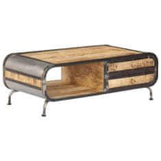 Vidaxl Klubska mizica 100x50x35 cm trden mangov les