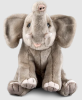 Slon plišasta igrača z zvokom, 35 cm