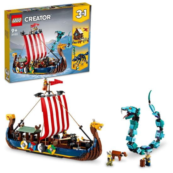 LEGO Creator 31132 Vikinška ladja in morska kača