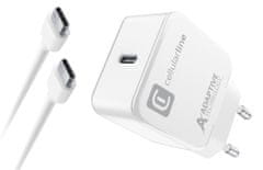 CellularLine hišni polnilec USB-C + kabel C-C, 15 W, bel (ACHSMKITC2C15WW) - odprta embalaža