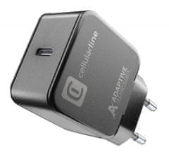 CellularLine hišni polnilec USB-C, 15 W, črn (ACHSMUSBC15WK)