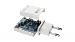 CellularLine hišni polnilec USB, 15 W, bel (ACHSMUSB15WW)