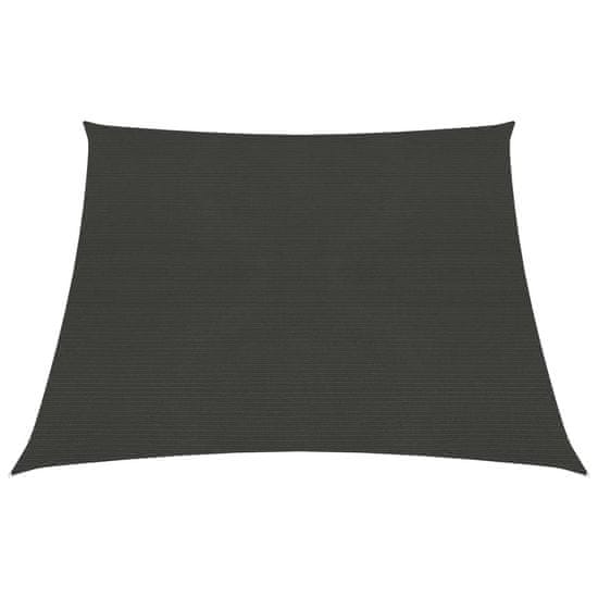 Vidaxl Senčno jadro 160 g/m² antracitno 4/5x4 m HDPE