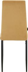Danish Style Jedilni stol Kelly (SET 2), rumena barva