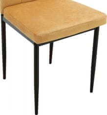 Danish Style Jedilni stol Kelly (SET 2), rumena barva