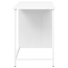 Vidaxl Industrijska pisalna miza s predali bela 105x52x75 cm jeklo