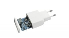CellularLine hišni polnilec USB, 12 W + Lightning kabel, 100 cm, bel (ACHUSBMFIIPH2AW)