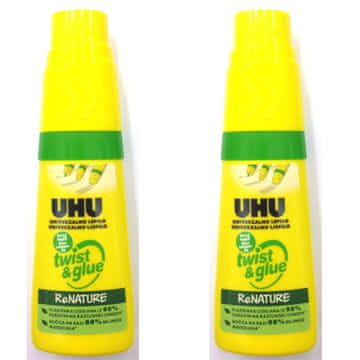 UHU Lepilo Twist & Glue brez topil 35ml, dvojno pakiranje
