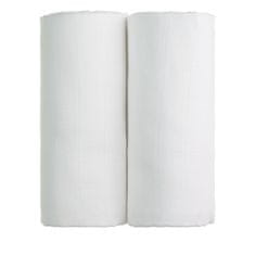 T-tomi Tkaninske brisače TETRA 100x90 cm, 2 kosa, bela
