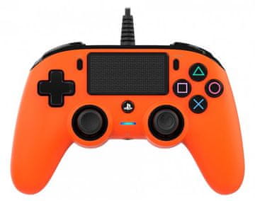 Nacon PS4 žični kontroler, oranžen