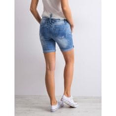 Factoryprice Ženske kratke hlače iz džinsa z vezalkami NADEEM blue JMP-SN-GD1386-D.85_310154 25