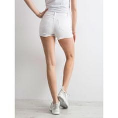 Factoryprice Ženske kratke hlače z luknjami MODERN white JMP-SN-BK2162-1.15P_310992 XS