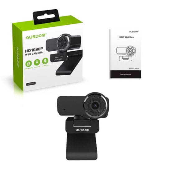 AUSDOM AW635 spletna kamera z mikrofonom Full HD 1080p rna
