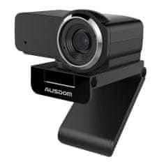 AUSDOM AW635 spletna kamera z mikrofonom Full HD 1080p, črna