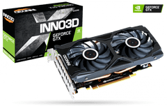 inno3D Nvidia GeForce GTX 1660 Super Twin X2 grafična kartica, 6GB GDDR6 192bit, 1785MHz, 14Gb/s, DVI, HDMI, DP, 2 reži, 2 ventilatorja (N166SK-06D6)