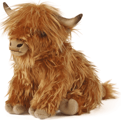Living nature Škotska krava plišasta igrača z zvokom, 30 cm