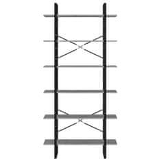 Vidaxl Visoka omara betonsko siva 100x30x210 cm iverna plošča