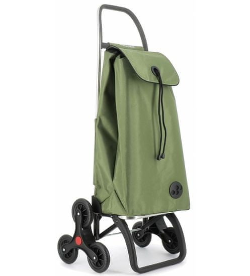 Rolser I-Max MF 6 torba s kolesi za stopnice, nakupovalna, kaki zelena