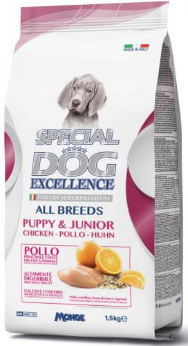 Special dog Excellence briketi za mladiče in mlade pse, 1.5 kg