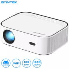 Byintek K45 prenosni LED projektor, Full HD, Android, WiFi, Bluetooth, 1 GB + 16 GB, bel