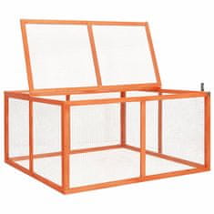 Vidaxl Zajčnik 124x120x60 cm trden les jelke