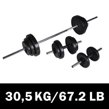 Vidaxl Komplet uteži 30,5 kg